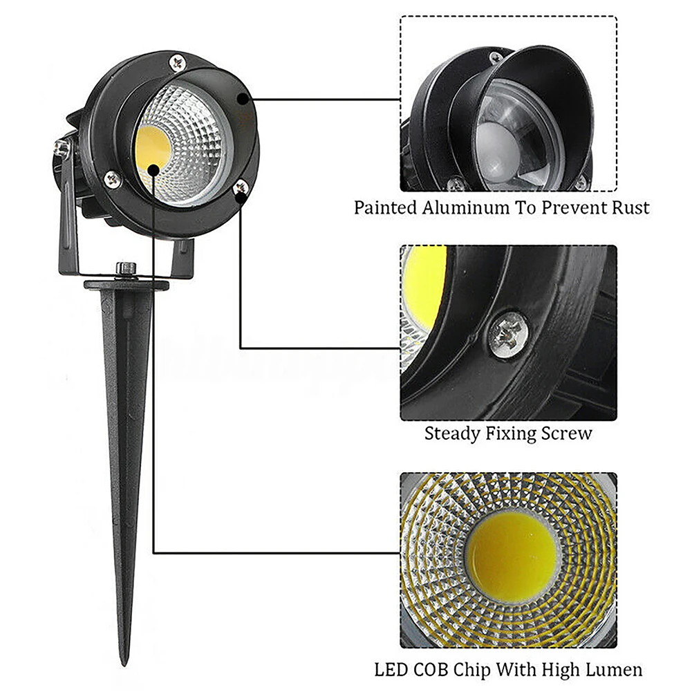 Светодиодный RGB прожектор уличное освещение для сада ландшафта стен двора дороги