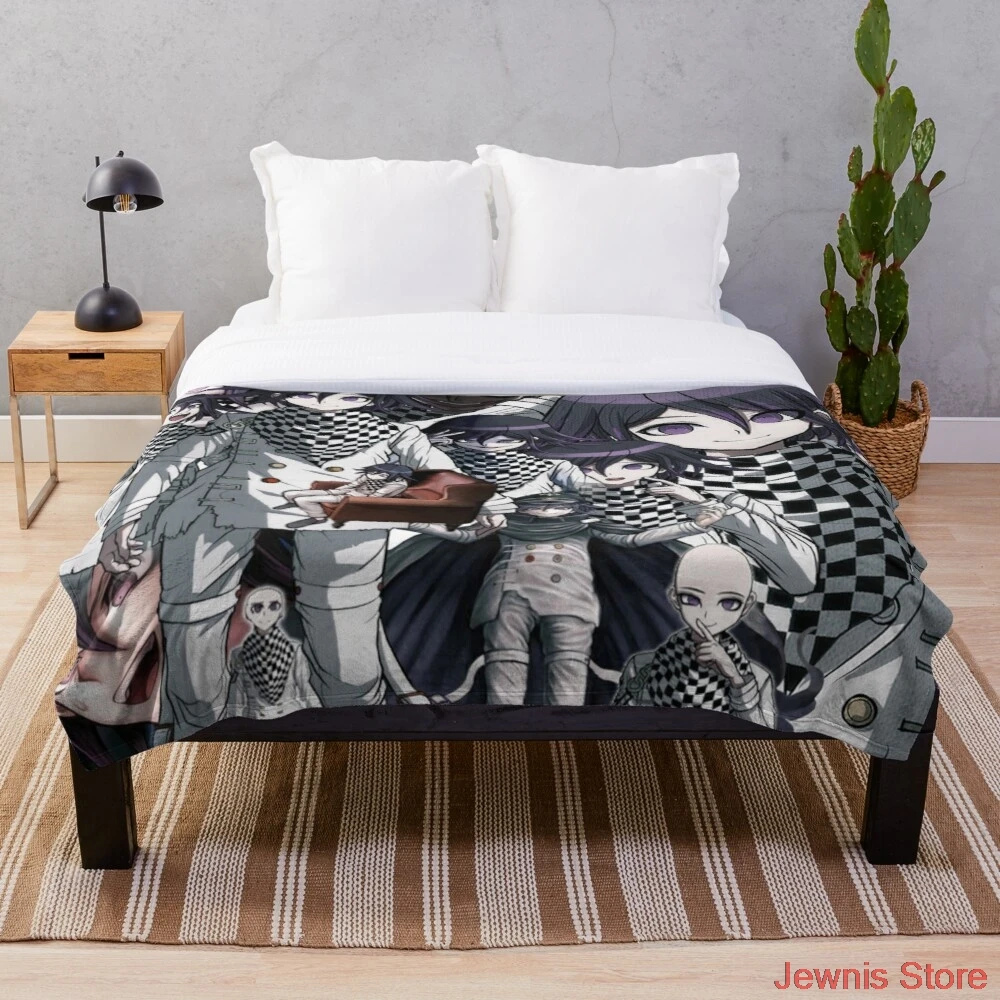 

The Kokichi Zone Throw Blanket Sherpa Blanket Warm Super Soft Flannel Office Nap Bedspread Sofa Bedding Plush Quilt Plaids