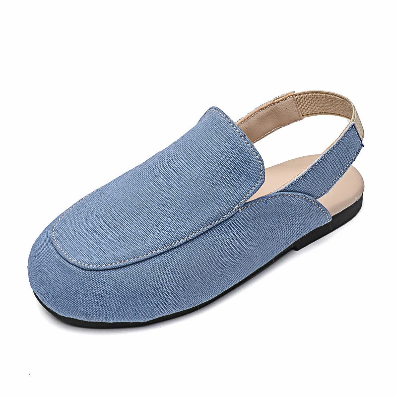 Детские тапки ручной работы из денима на резиновой подошве размеры 21-35 |