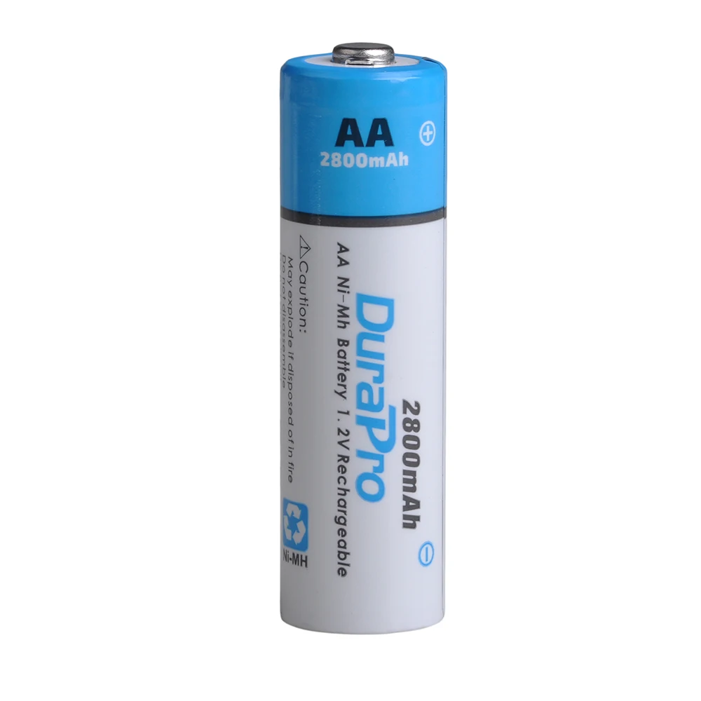 DuraPro 2800MAH AA or 1100mAH AAA Ni-MH Rechargeable Batteries for Camera Calculator MP3 Player ect | Электроника
