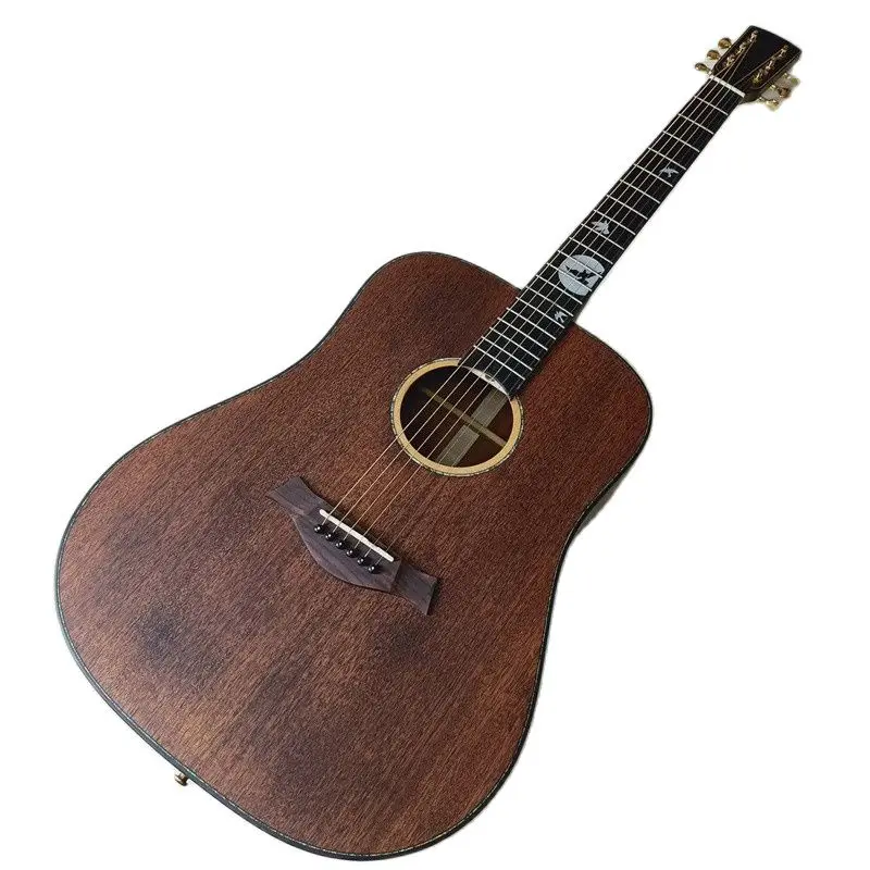 Профессиональная акустическая гитара sapele 41 дюйм 6 струн натуральный цвет матовое
