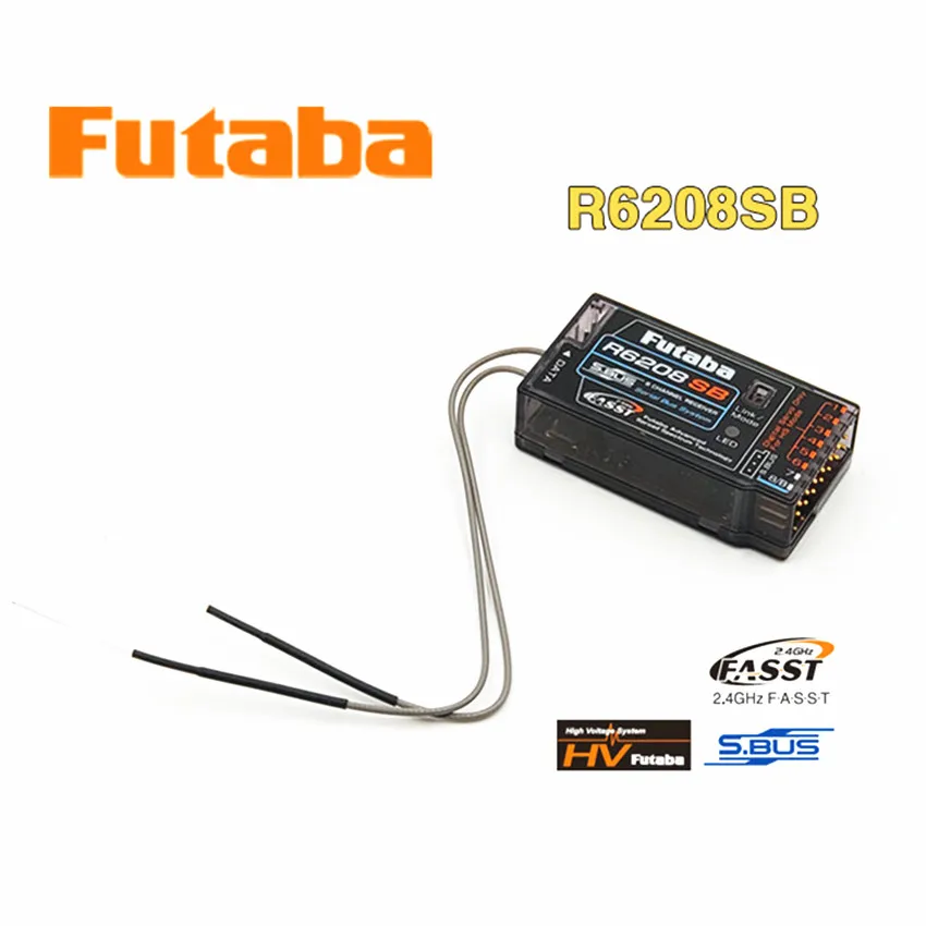 Оригинальный Futaba R6208SB 8 канальный 2 4 ГГц FASST Высокое напряжение Rx 8FG супер приемник