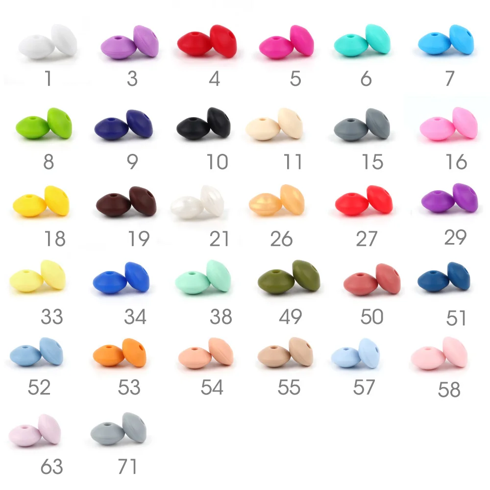 TYRY.HU 200 шт./лот линзовые бусины Детские Прорезыватели для зубов силиконовые