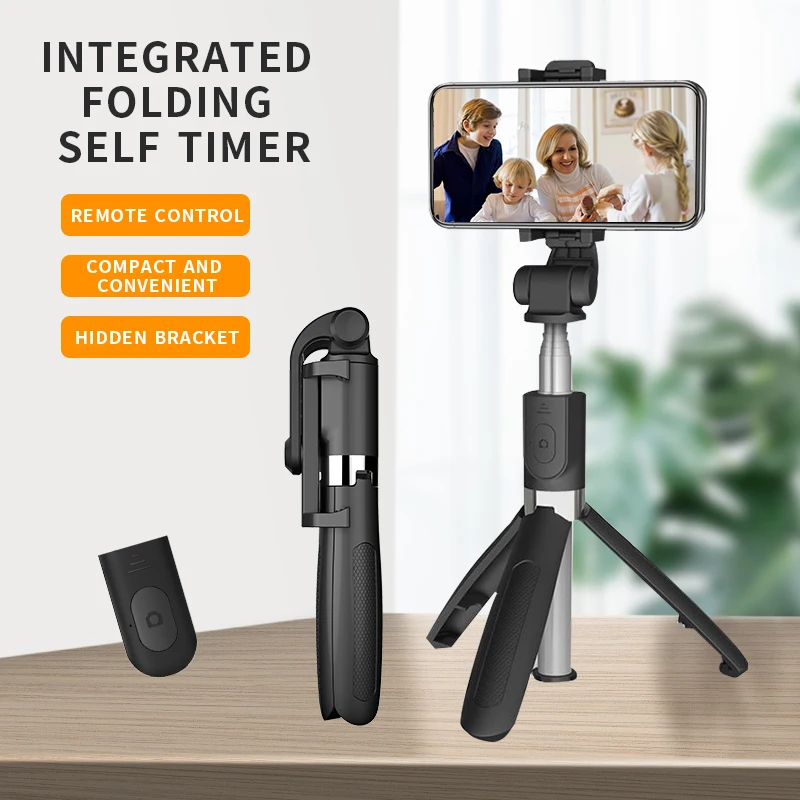 

L01:Wireless Bluetooth Can be Folded , Monopod Tripod for Phone Selfie Stick, Suitable Huawei Xiaomi Honor Gimbal Smartphone