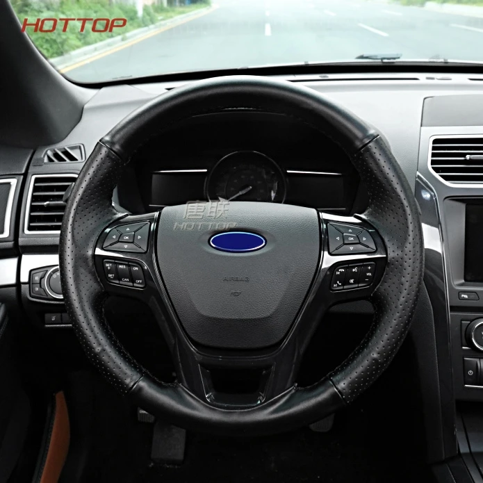 Чехол на руль автомобиля для Ford Explorer 2016 2017 2018|Чехлы руль| |
