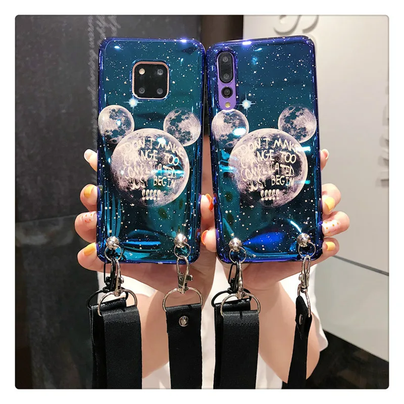 Милый Кот коготь планета Кроссбоди цепь ремень чехол для телефона для samsung galaxy note10 pro S10 Plus чехол s8 s9 Plus note8 note9 A8S A9S