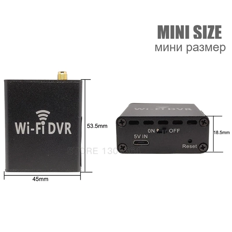 1080P WI-FI DVR Беспроводной небольшой цифровой видеорегистратор с 720P Мини Камера