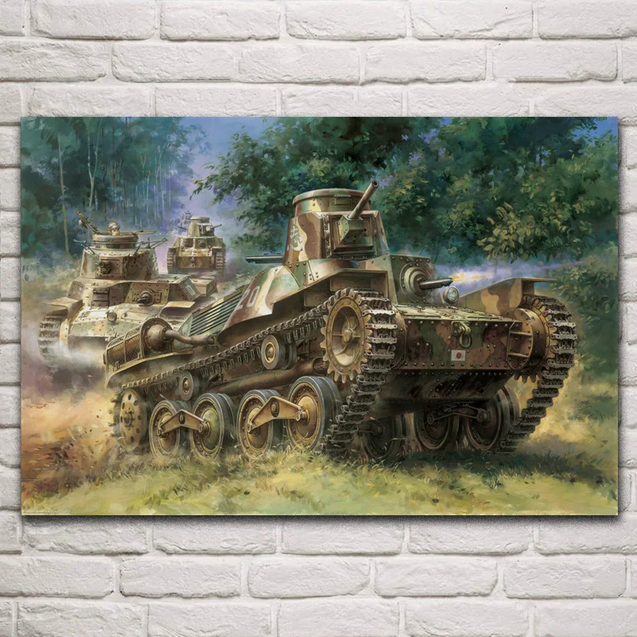 Art World War II WW2 Тип 95 ha go японский светильник tank QX092 комната домашняя настенная