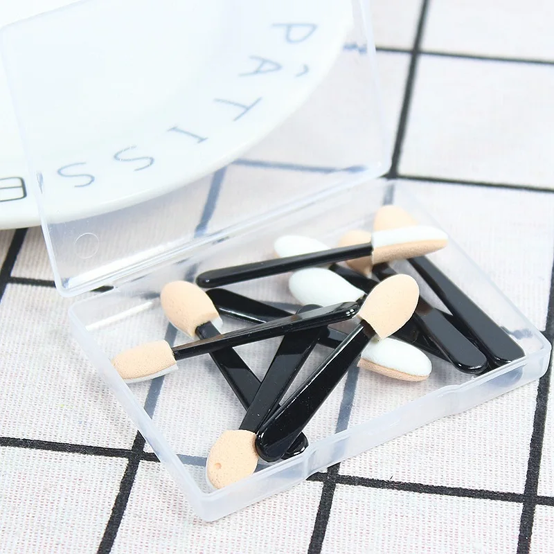 Двухсторонняя губчатая кисть для теней век одноразовая портативная Мини Кисть