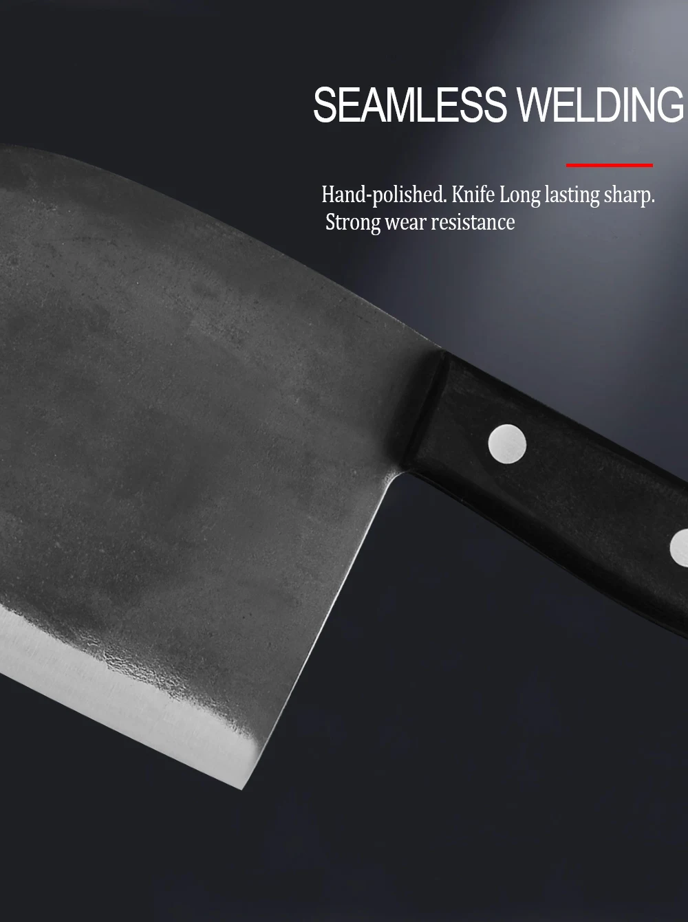 Sowoll ручной Кованый Нож для мясника с полной ручкой Tang Высокоуглеродистая сталь, нож для мясника с нейлоновой оболочкой и точильным камнем