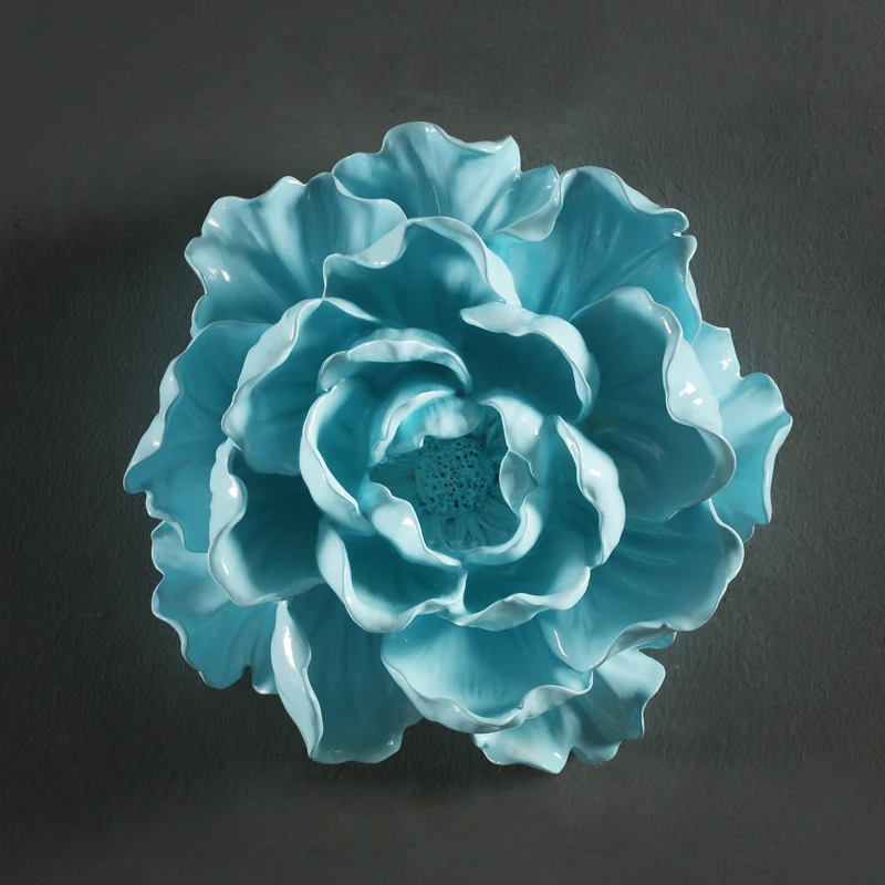 Европейский 3D цветок из смолы настенное украшение для дома бара ремесло ТВ фон