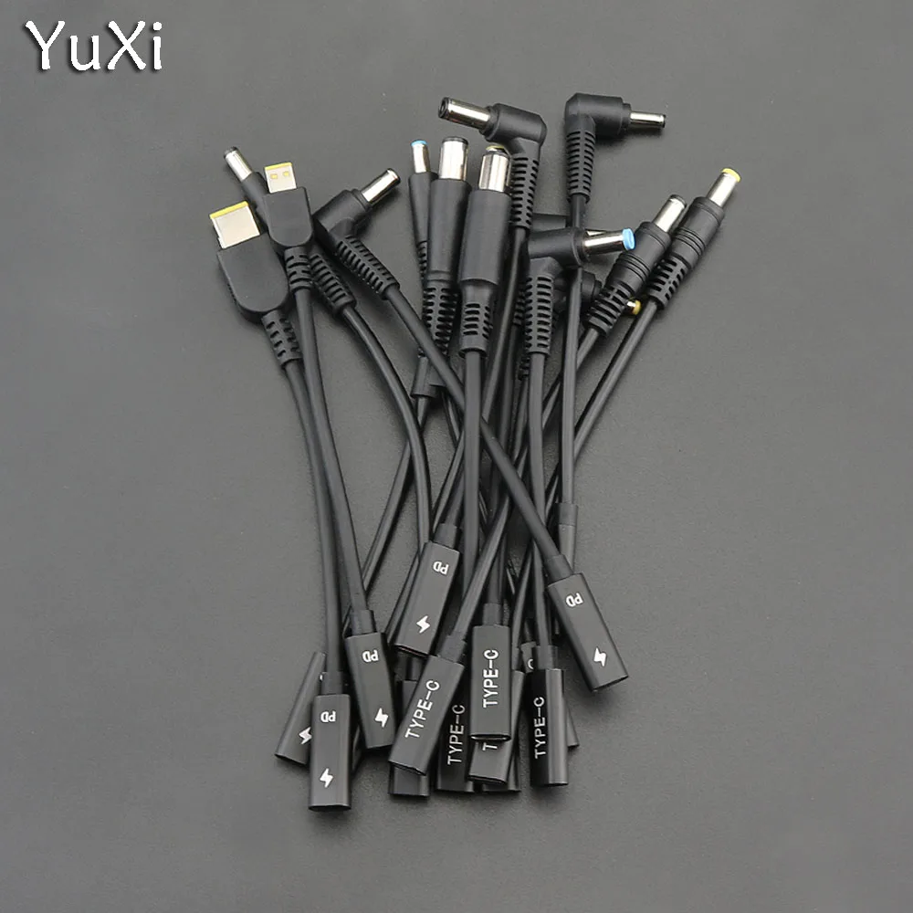 

1PCS Type-C Female To Male 4.0*1.35 5.5*2.5 5.5*2.1 4.5*0.6 For Lenovo HP DELL Connector Cable Power Charger Supply Adapter