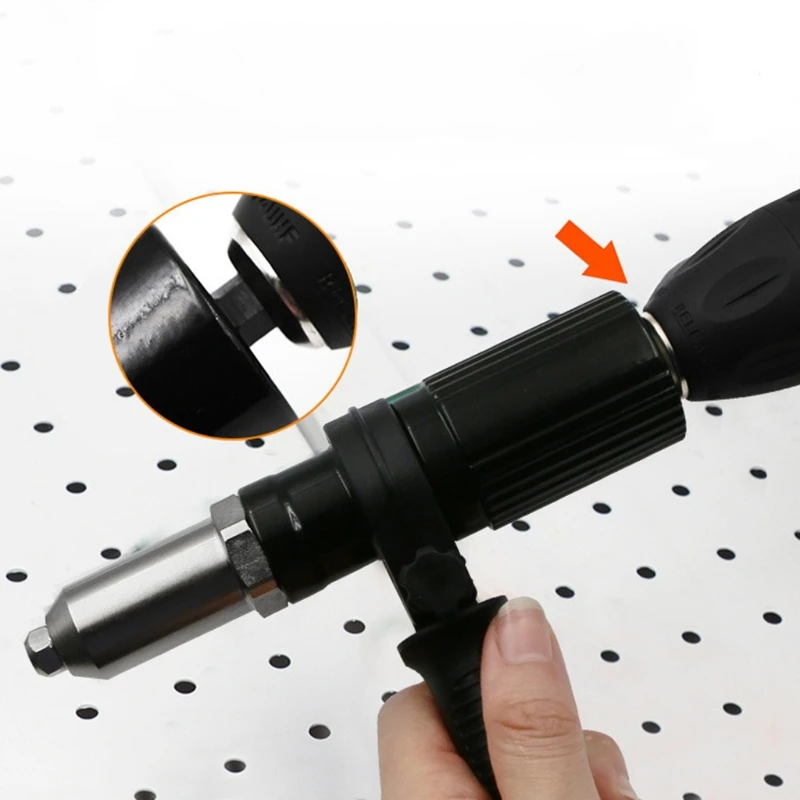 

Electric screw nut core riveting adapter riveting tool Cordless electric drill adapter inserting nut combination manual G8TB