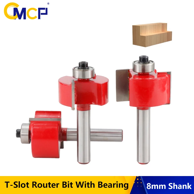 Концевая фреза угловая 8 мм с направляющим подшипником 16/19/22 | Инструменты