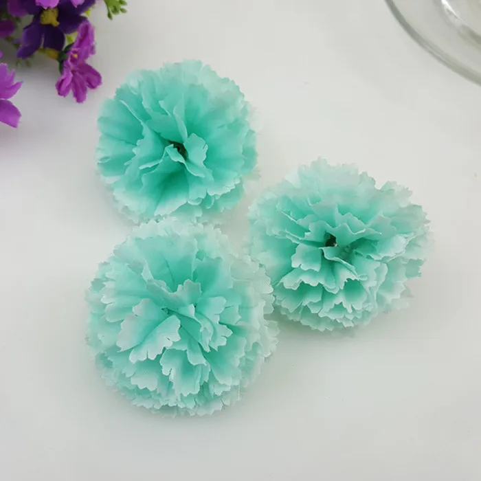 50 шт в наборе 5 см декоративный искусственный шелковая Гвоздика цветок головки