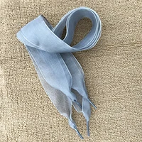 gray lace 4 см ширина 120 см длина Прозрачные шелковые Шнурки Кроссовки для катания на коньках шнурки из тесьмы для танцев дропшиппинг - Цвет: gray lace
