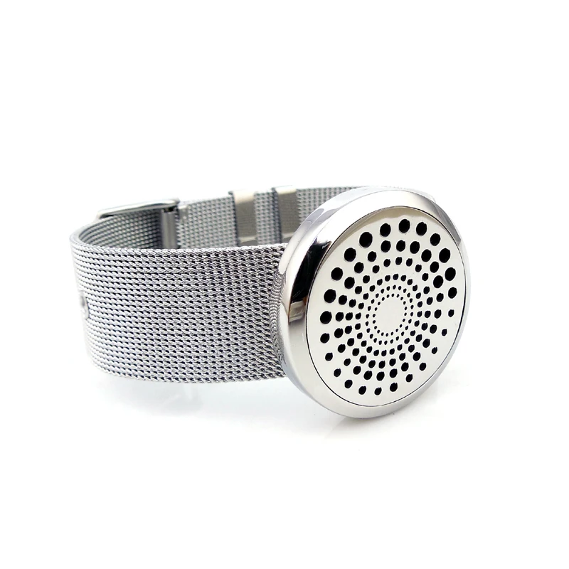 silver 25mm Круглый Серебряный крест старого мира(30 мм) с металлической сеткой из нержавеющей стали, браслет для ароматерапии/диффузорный медальон с маслами - Окраска металла: silver 25mm