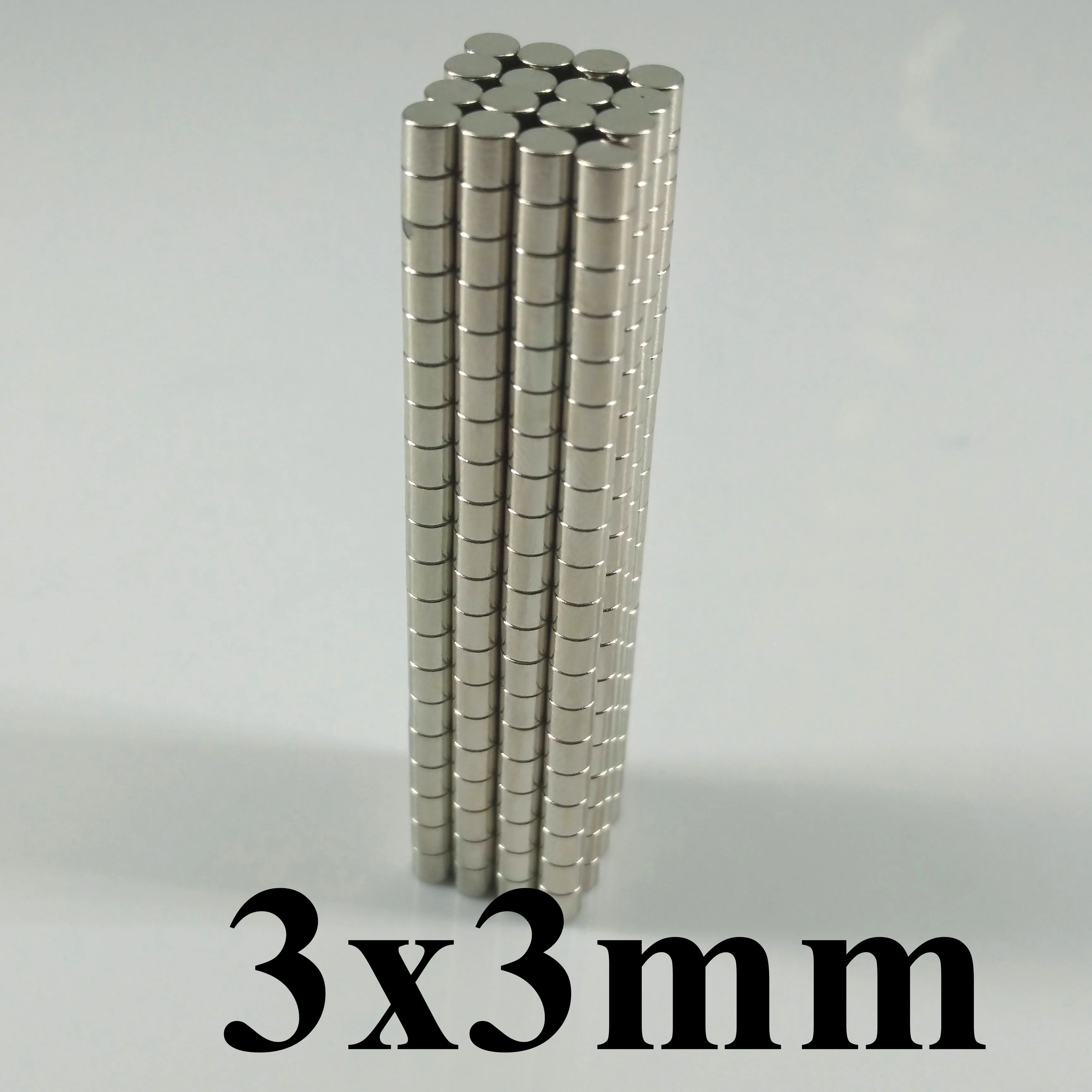 Неодимовый магнит 3x3 мм 100 шт Сильные Редкоземельные круглые промышленные магниты