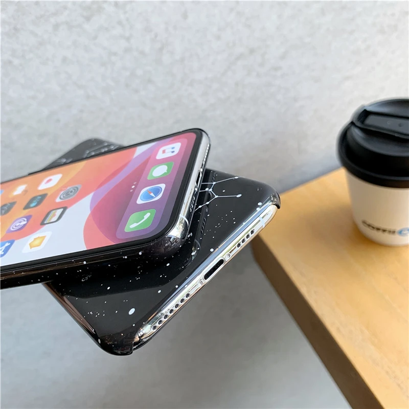 Модный чехол Lovebay со звездным небом для телефона iphone 7 8 6 6s Plus X XS Max с космическим