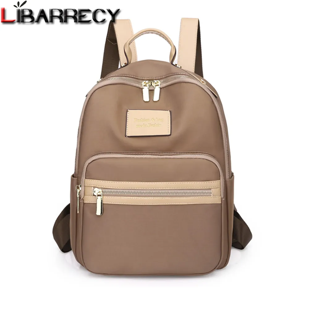 

Рюкзак женский из ткани Оксфорд, дизайнерский дорожный ранец с двойной молнией, школьные сумки