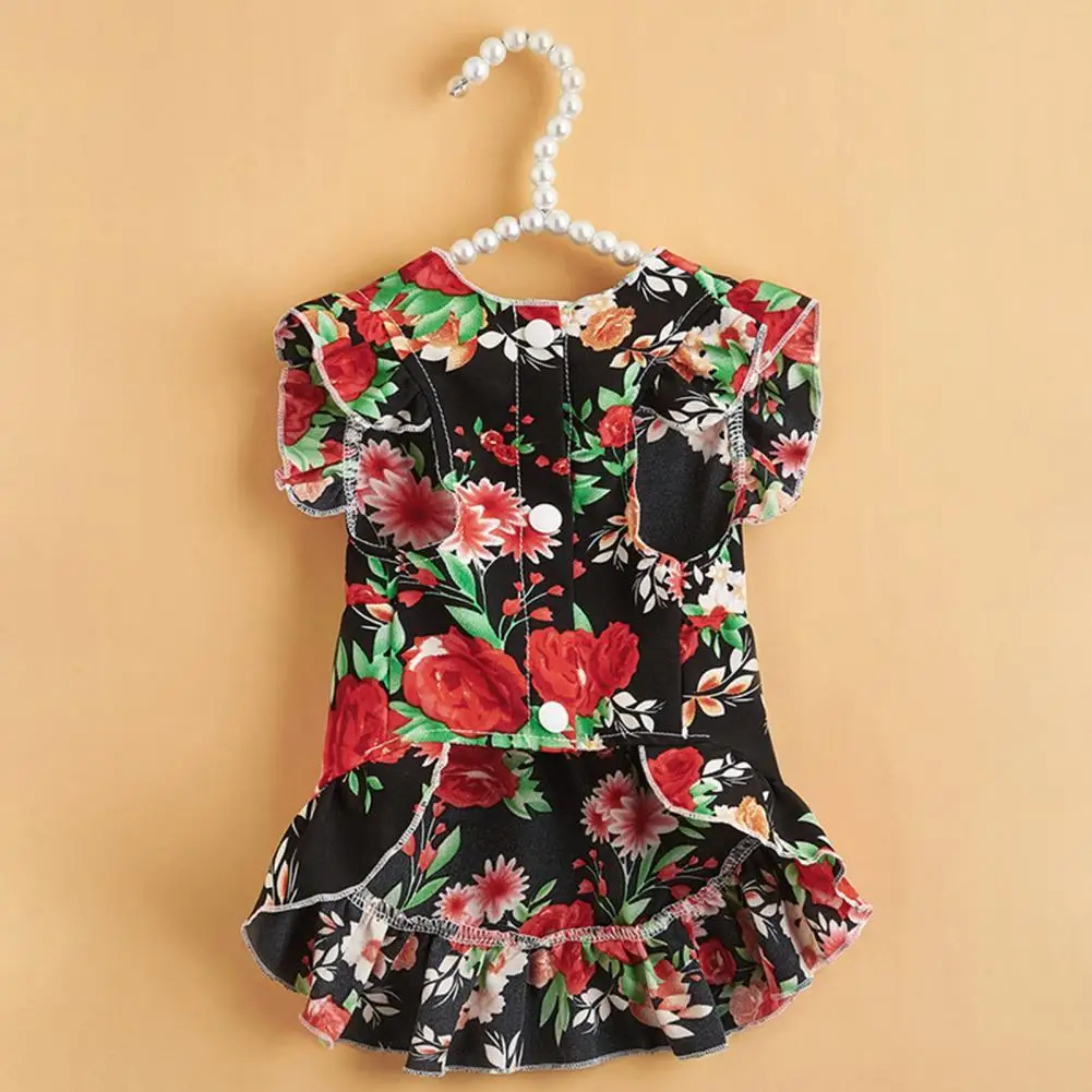 

Soft Texture Durable Comfortable Pet Dog Cat Dress Round Neck Dog Dress Adorable Pet Supplies