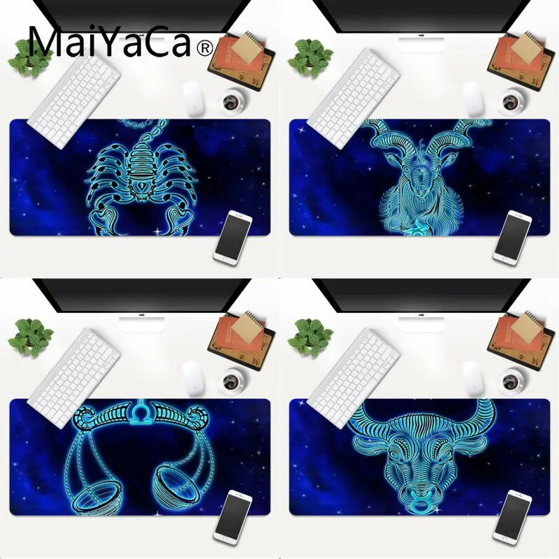

MaiYaCa New Printed Zodiac Girl Cartoon Cute Beautiful Anime Mouse Mat Gaming Mouse Mat xl xxl 800x300mm for world of warcraft