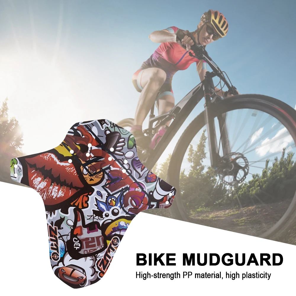 

All Mountain Style Bike Fender, MTB Mud Guard Front and Rear Compatible Mountain Bicycle Printed Carbon Fiber Bike Mudguard