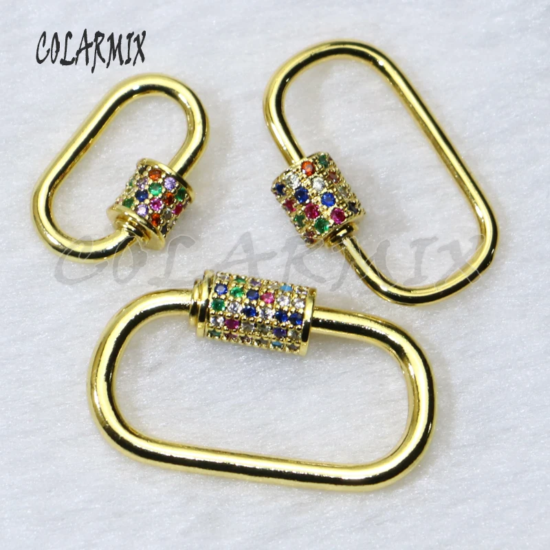 Пряжка прямоугольная разноцветная с цирконом 6 шт. | Украшения и аксессуары