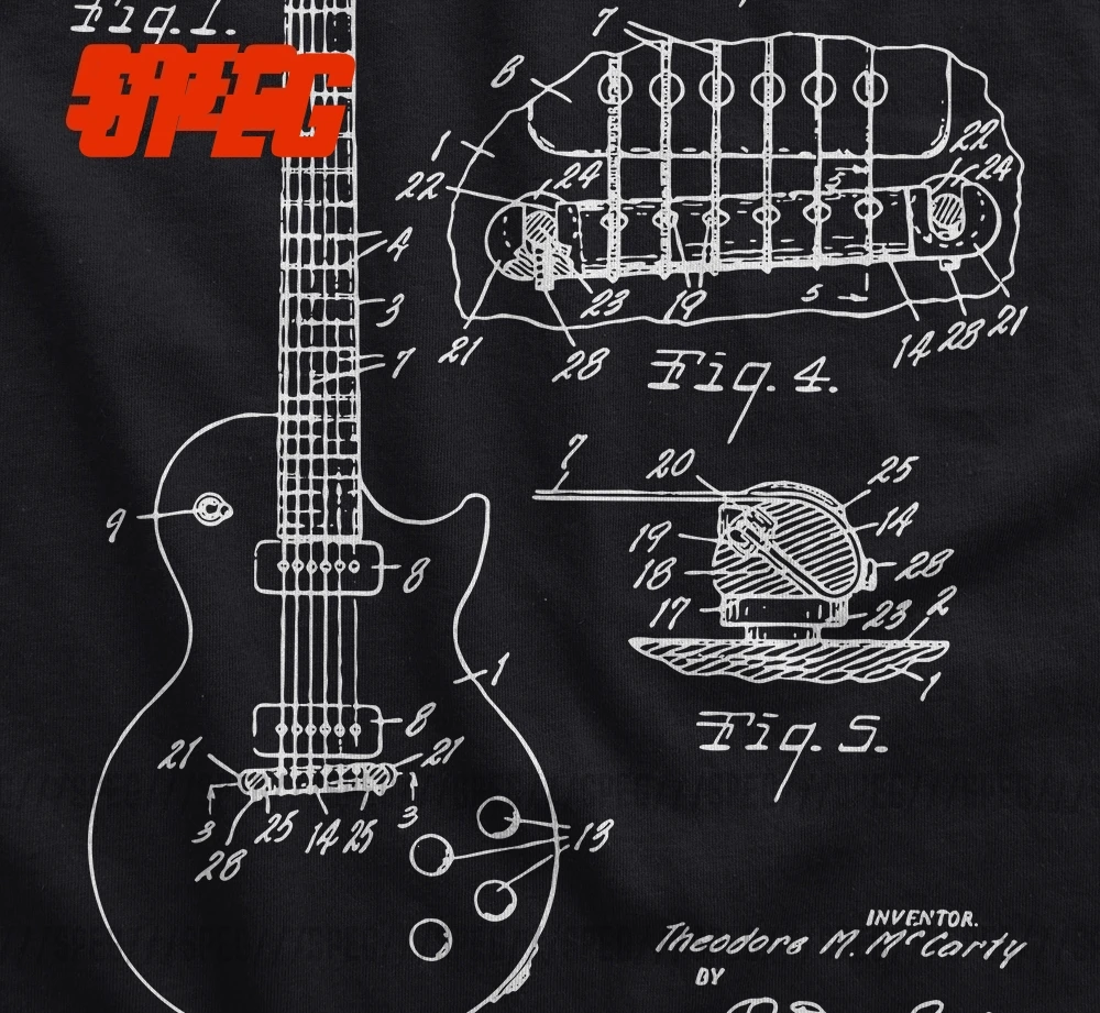 casual t shirt patent akustische elektrische gitarre struktur musik männer o hals kurzarm t shirt 2019 erwachsene kunst singular tees free global