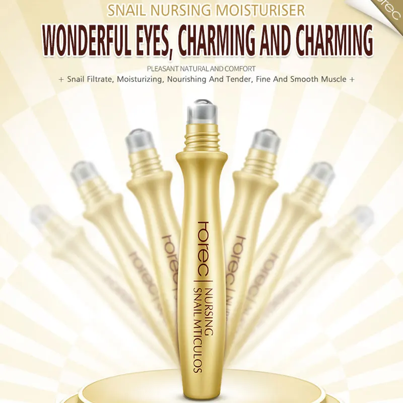 Rorec Snail Eye Serum Remove Dark Circle Anti-Aging Wrinkle Essence Moisturize Hydrating Ease The Fatigue Of Care |