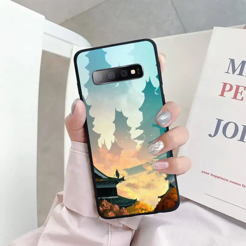 

Japanese style Art Japan Phone Case For Samsung S6 S7 edge S8 S9 S10 e plus A10 A50 A70 note8 J7 2017