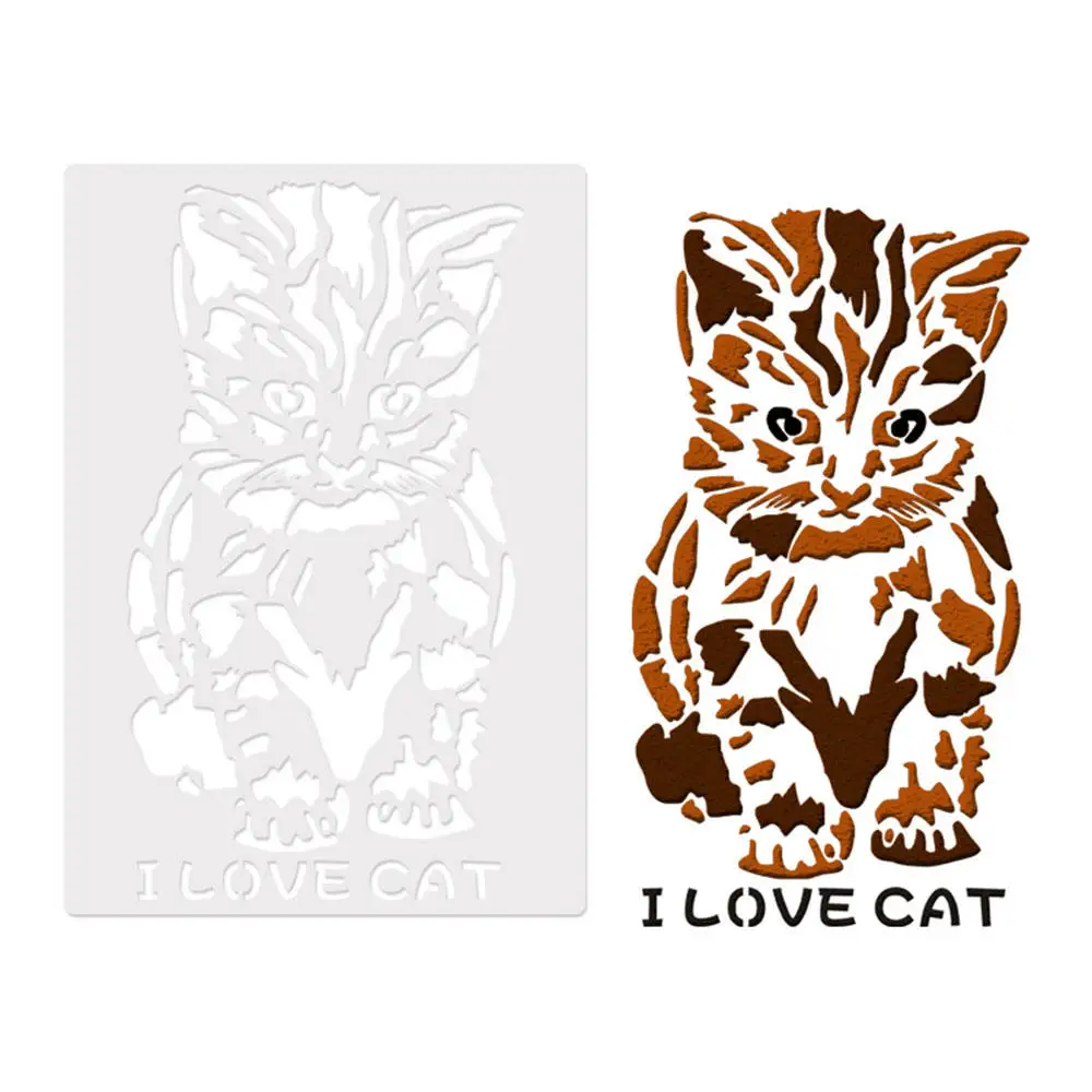 

Drawing Painting Stencils Cat Animals Template For Craft Projects Home Art Kids Creation Children New Year Gift Desk Decoration