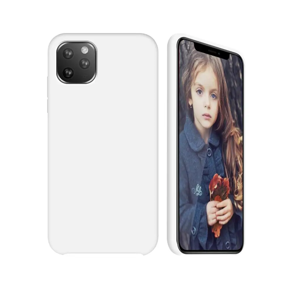 white Чехол Arvin для iPhone 11 Pro Max, чехол из жидкого силикона, мягкая подкладка из микрофибры, толстый чехол для iPhone 11 Pro - Цвет: white