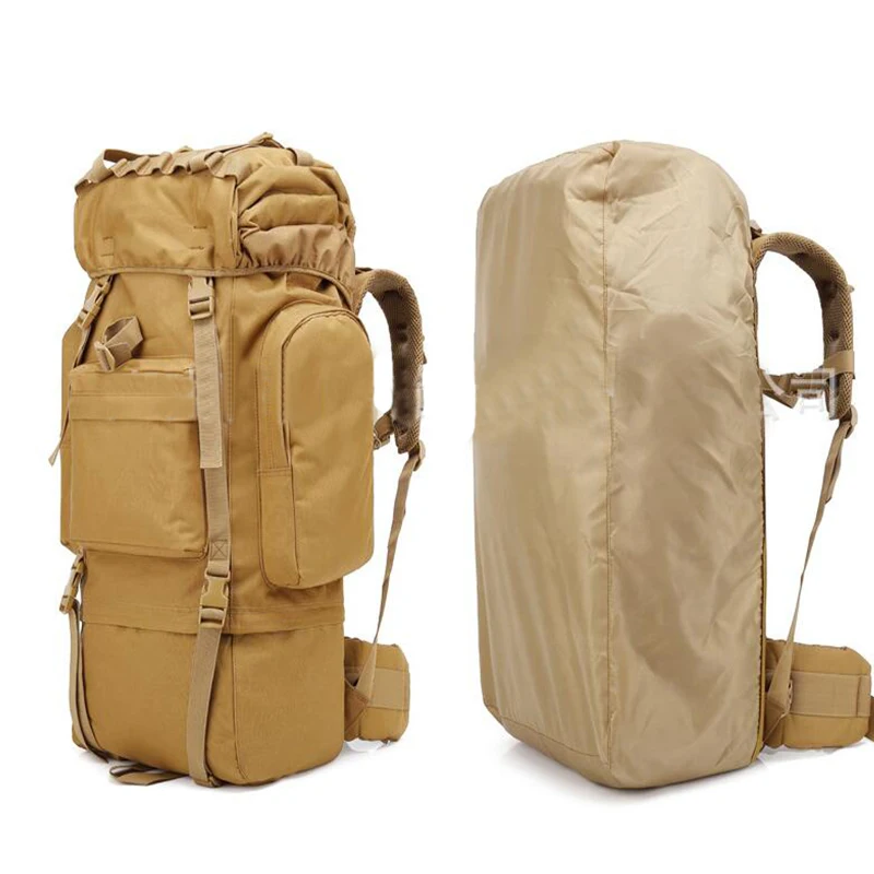 

Альпинистская уличная походная дорожная сумка охотничий кемпинг уличный спортивный рюкзак тактический Камуфляжный военный рюкзак 65 л