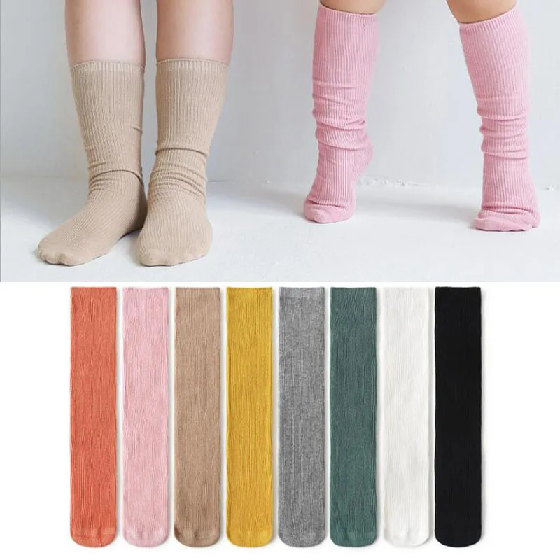 Spring Autumn winter Unisex Baby Boy long Socks Fashion cartoon Children Sock knee high Cotton Kids Girl Socks