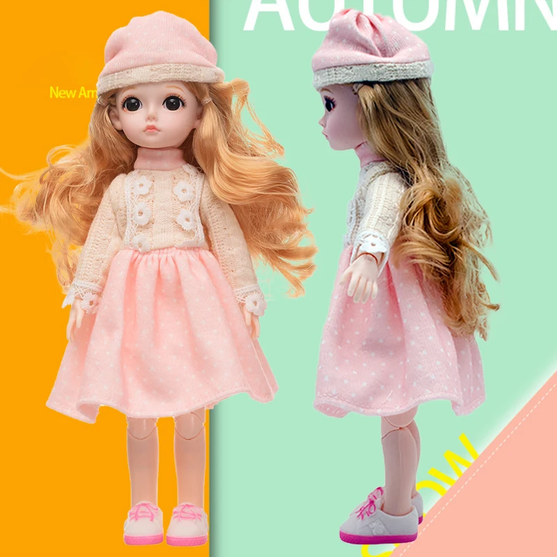

30cm Fashion Dolls for Session 3D Eyes Beautiful Princess Baby Girl Plastic DIY Body Make-up 1/6 BJD Children's Toys Girl
