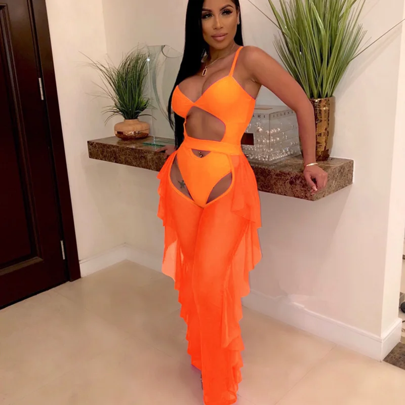 Сексуальный комплект из двух предметов женские летние пляжные Клубные наряды