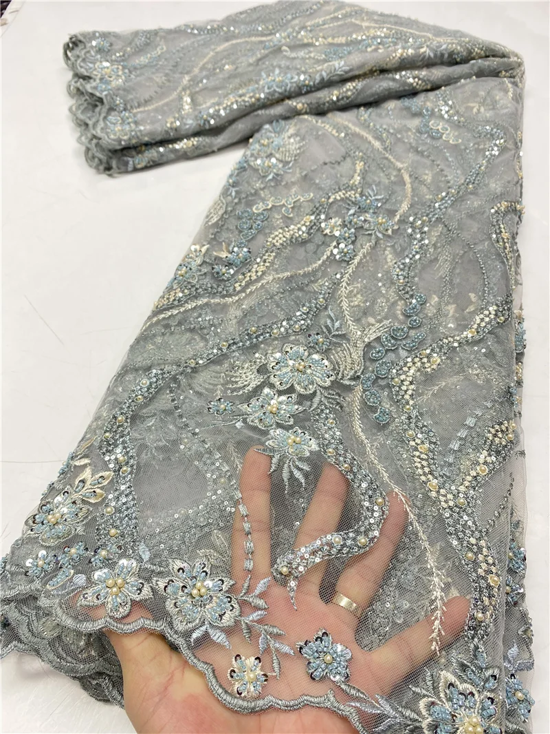 

Африканская кружевная ткань 2020 Высокое качество Кружева Тюль пошив кружевных тканей французская кружевная ткань для платья NI4476-6