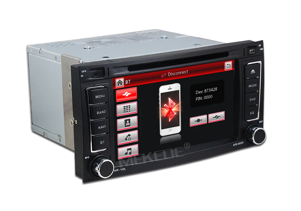 Два Din 7 дюймов Автомобильный dvd-плеер для Touareg/Volkswagen с Canbus радио gps навигация Bluetooth 1080P Ipod бесплатные карты