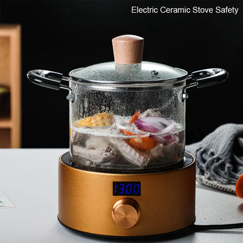 Домашняя стеклянная кастрюля YMEEI 2.3L термостойкая суповая прозрачная миска для