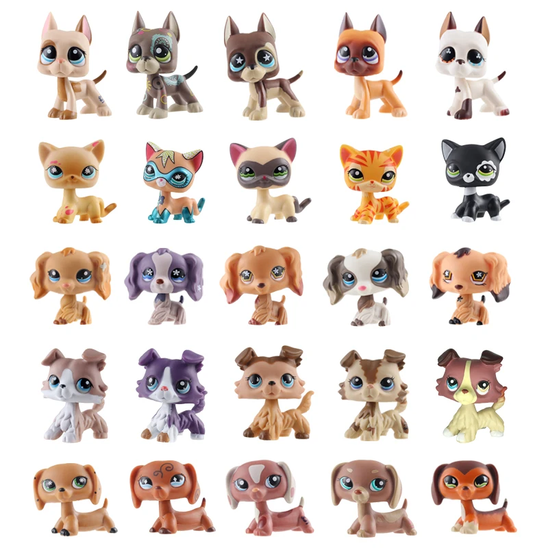 Новинка редкая игрушка lps для домашних животных стоячая кошка с короткой шерстью