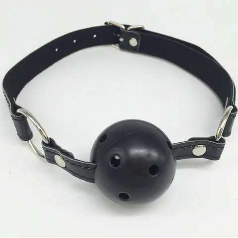 Черный кожаный шарик, фетиш, раб, кляп, пластиковый шарик, кляп, секс-игрушки для взрослые игры для пары