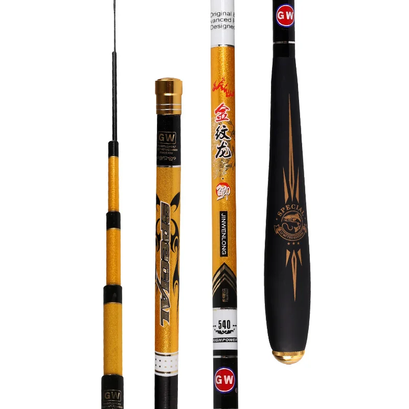 3.6m 4.5m 5.4m 6.3m Taiwan Fishing Rod De Pesca 37 Tonalty Carp Fishing Poles High Carbon Fiber Hand Olta  Fishing Tackle