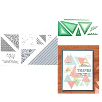 triangle shape metal cutting dies and stamps diy card scrapbook diary decoration embossing template handmade 2021 new
