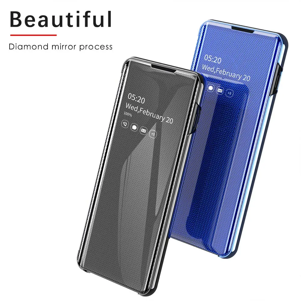 Умный зеркальный флип-чехол для samsung Galaxy S9 S8 Note 9 8 S7 Прозрачный чехол для samsung S7 S6 Edge Plus Note 9 S9 S8 A50 чехол