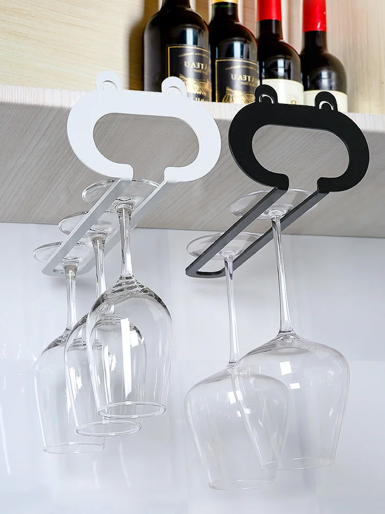 joybos draining cup holder hang shelf wine cup kitchen accessories cabinet metal dustproof under cupboard household rack jx78 free global shipping