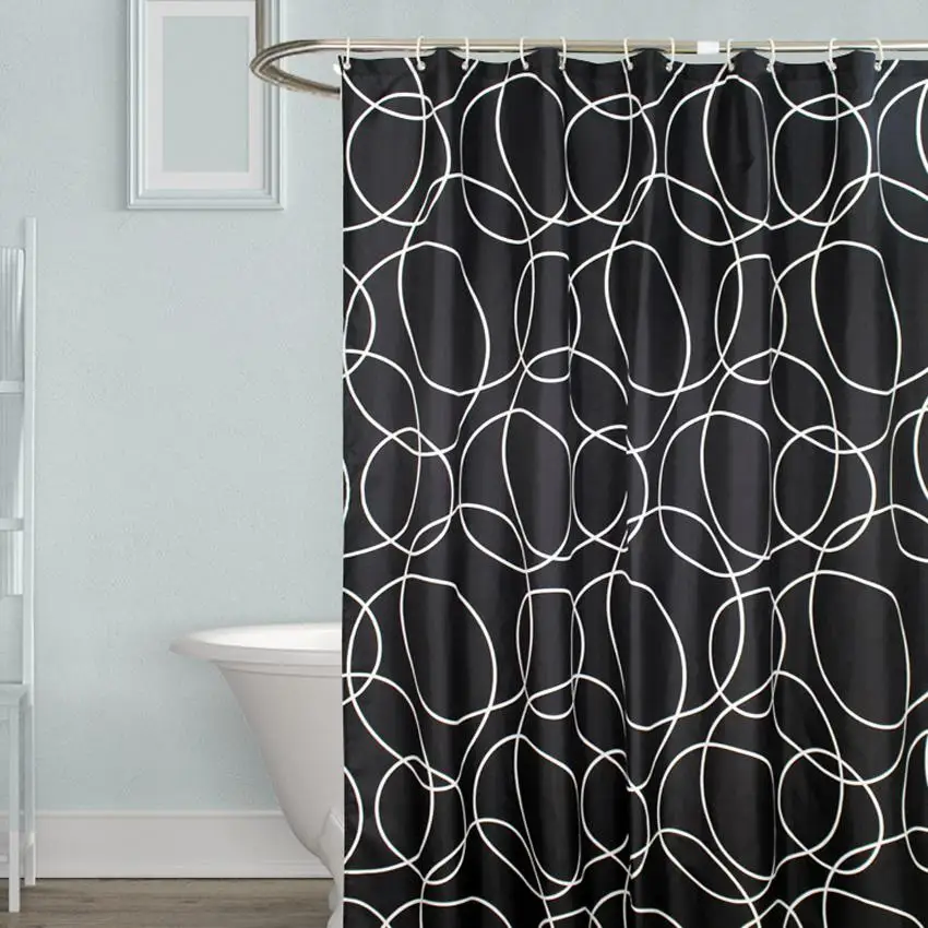 35 Водонепроницаемая занавеска для ванны круги ванной комнаты бесконечная душа