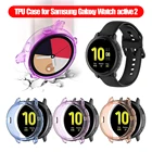 Защитный чехол из ТПУ для смарт-часов, рамка для Samsung Galaxy Watch Active 2 40 мм 44 мм, чехол для часов, бампер, защитный чехол