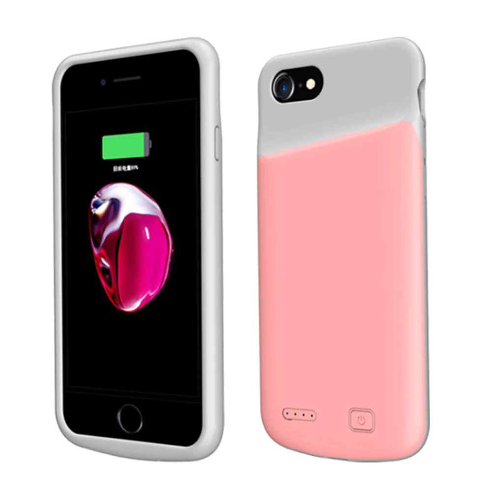 Чехол с аккумулятором для iphone 6 6S 7 8 Plus умный чехол зарядным устройством на