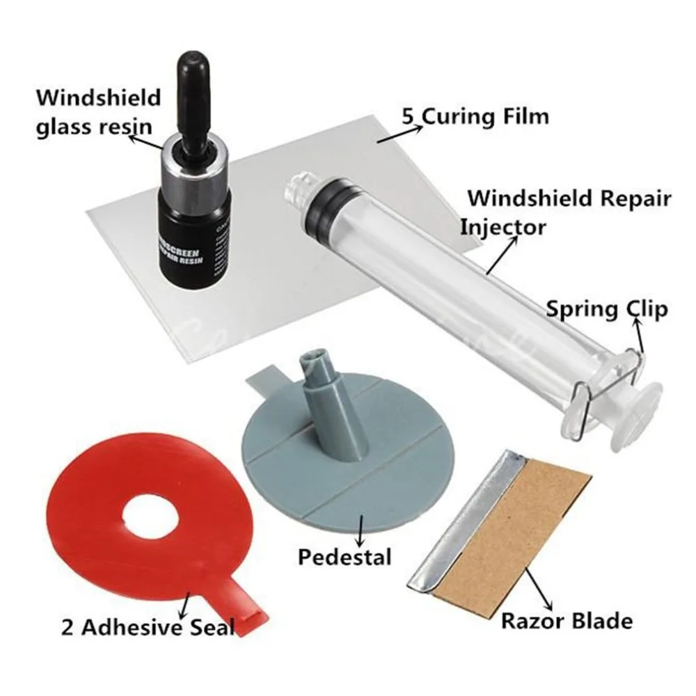 

New Windshield Repair Kits DIY Car Window GlassScratches Restore Windscreen Polishing Glass Repair Tool Set For Chips Cracks